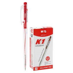 Pero kuličkové M&G K1 (0,5 mm) - červená náplň