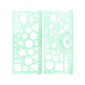 Šablona tvary 208 x 95 mm, flexibilní (mix barev) balení 2 ks