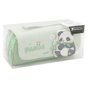 Pouzdro na pera 2-zipové s klopou a rukojetí, prázdné - (mix 3 designů)