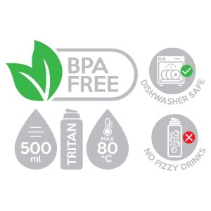 Láhev na pití JUNIOR S8 TRITAN 500 ml - Pixelife Zoo Edition