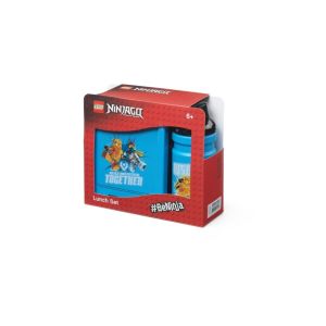 LEGO Ninjago svačinový set (láhev a box) - modrá