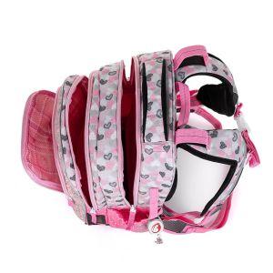 Školní batoh BagMaster Lumi 22 A - Pink / Grey