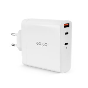 Epico 140W GaN sieťová nabíjačka - biela 9915101100142