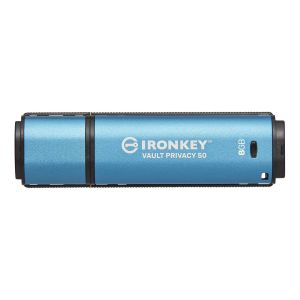 Kingston Ironkey Vault Privacy 50/8GB/USB 3.2/USB-A/Modrá IKVP50/8GB