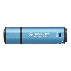 Kingston IronKey Vault Privacy 50/32GB/USB 3.2/USB-A/Modrá IKVP50/32GB
