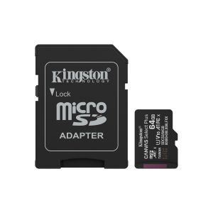 Kingston Canvas Select Plus/Micro SDXC/64GB/UHS-I U1 / Class 10/+ Adaptér SDCS3/64GB