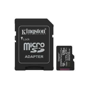 Kingston Canvas Select Plus/Micro SDXC/128GB/UHS-I U1 / Class 10/+ Adaptér SDCS3/128GB