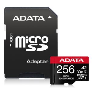 Adata High Endurance/Micro SD/256GB/UHS-I U3 / Class 10/+ Adaptér AUSDX256GUI3V30SHA2-RA1