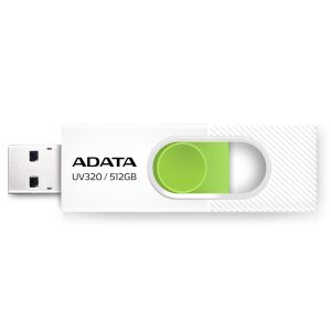 ADATA UV320/512GB/USB 3.2/USB-A/Biela AUV320-512G-RWHGN
