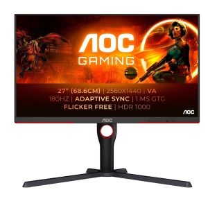 AOC/Q27G3XMN-BK/27"/VA/QHD/180Hz/1ms/Blck-Red/3R Q27G3XMN/BK
