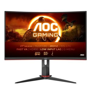 AOC Gaming/C27G2Z3/BK/27"/VA/FHD/280Hz/0,5ms/Blck-Red/3R C27G2Z3/BK
