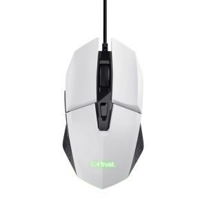 TRUST GXT 109 FELOX/Herná/Optická/Pre pravákov/6 400 DPI/Drôtová USB/Biela 25066