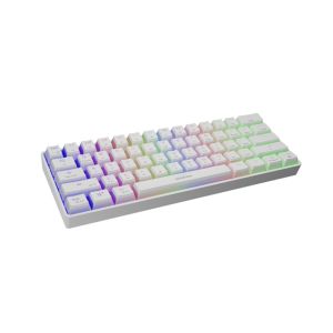 Genesis herná klávesnica THOR 660 RGB/Bezdrôtová Bluetooth/US layout/Biela NKG-1845