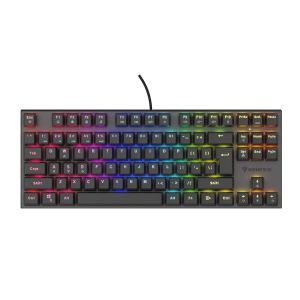 Genesis herná mechanická klávesnica THOR 303/TKL/RGB/Outemu Peach Silent/Drôtová USB/US layout/Čierna NKG-1881