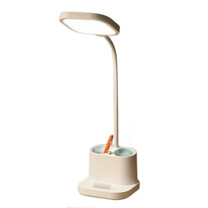 Platinet stolná LED lampa 5W, integrovaná batéria 2400mAh, USB port, biela PLADLL008BL