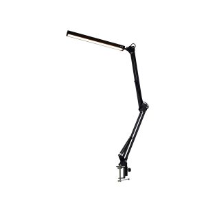 Platinet stolná LED lampa Flexy 10W stmievateľná s klipom, 1 rameno, čierna PLADLL10N