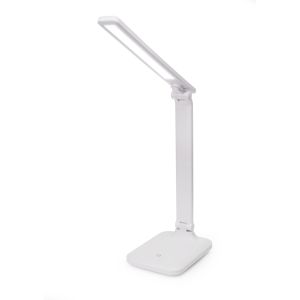 Platinet stolná LED lampa Remus 5W stmievateľná, dotykové ovládanie, USB port, biela PLADLL194BL