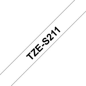 TZE-S211, biela/čierna, 6mm TZES211