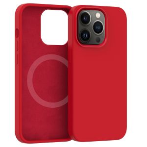 Silikónový kryt CARNEVAL SNAP pre iPhone 14 plus s MagSafe - červená ERCSIP14MMGLQ-PR