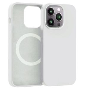 ER POWER Silikónový kryt CARNEVAL SNAP pre iPhone 14 Pro s MagSafe - biela ERCSIP14PMGLQ-WH