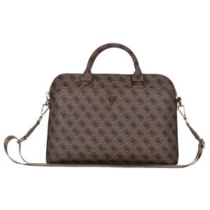 Guess PU 4G Triangle Logo Taška na Notebook 13/14/15" Brown 3666339310370