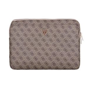 Guess PU 4G Triangle Logo Obal pre Notebook 14" Brown 3666339310257
