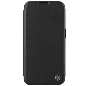 Nillkin Qin Book PRO Plain Leather Puzdro pre Apple iPhone 15 Pro Max Classic Black 6902048265356