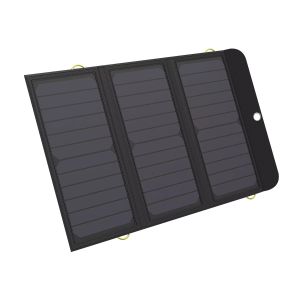 Sandberg Solar Charger 21W 2xUSB+USB-C, solárna nabíjačka, čierna 420-55