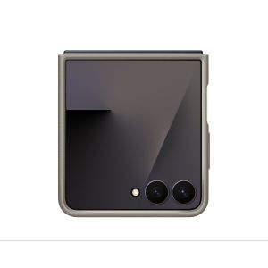 Samsung Ochranný kryt z vegánskej kože Flip7 Taupe EF-VF766PJEGWW