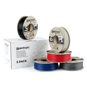 Spectrum 3D filament, ASA 275, 1,75mm, 5x250g, 80749, mix Polar White, Deep Black, Silver Star, Blue Blue, Bloody Red