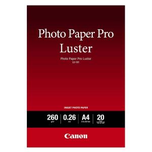 Canon Photo Paper Pro Lustr, LU-101, fotopapír, lesklý, 6211B006, bílý, A4, 260 g/m2, 20 ks, inkoustový