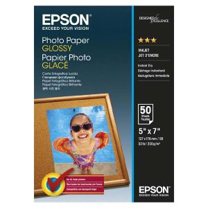 Epson Glossy Photo Paper, C13S042545, fotopapír, lesklý, bílý, 13x18cm, 200 g/m2, 50 ks, inkoustový