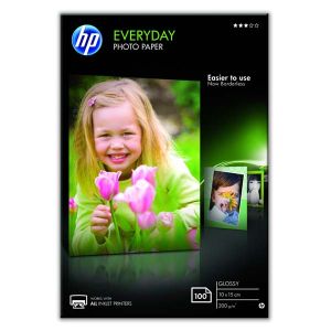 HP Everyday Photo Paper, Glossy, CR757A, fotopapír, lesklý, bílý, 10x15cm, 4x6", 200 g/m2, 100 ks, inkoustový