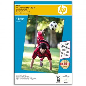 HP Advanced Glossy Photo Paper, Q8697A, fotopapír, lesklý, zdokonalený typ bílý, A3, 250 g/m2, 20 ks, inkoustový