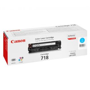 Toner Canon 718, CRG-718, 2661B002, azurová (cyan), originál