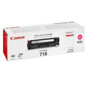 Toner Canon 718, CRG-718, 2660B002, purpurová (magenta), originál