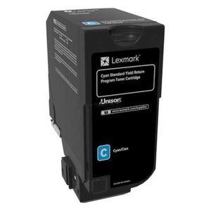 Toner Lexmark 74C2SC0, CS720, CS725, CX725, azurová (cyan), originál