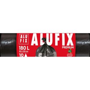 Pytle na odpadky PROFI 180 l/10 ks, 45mic., 80 x 120 cm, černé, LDPE 