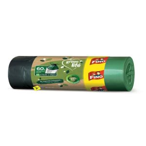 Pytle zatahovací FINO Green Life Easy 60ℓ, 27 mic., 63 x 72 cm (10 ks) 