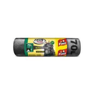 Pytle zatahovací FINO Zeus FLEX 70ℓ, 35 mic., 55 x 85 cm, stříbrné (8 ks) 