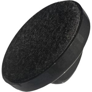 Mini stěrka magnetická s držákem na popisovač, černá 