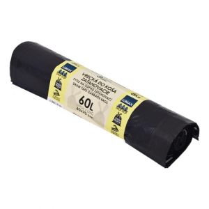 Pytle zatahovací 60 ℓ LDPE 30 mic. 60 x 70 cm, černé (8 ks) 