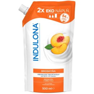 Tekuté mýdlo INDULONA náhradní náplň 500 ml Broskev