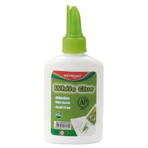 Lepidlo bílé KEYROAD 60 g, dipslay 24 ks 