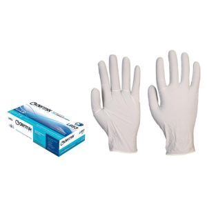 Rukavice jednorázové, latexové, nepudrované, bílé LB53 vel. L 8/M (100 ks) 