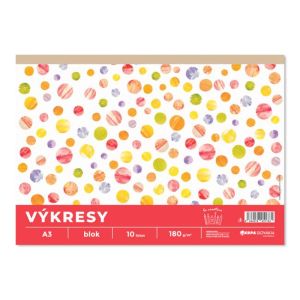 Výkresy 180g, A3 10 ks v bloku 