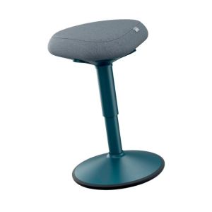 Ergonomická balanční židle Leitz Ergo k sezení, sametově šedá 