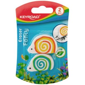 Guma univerzální KEYROAD hlemýžď, blistr 2 ks, mix barev 
