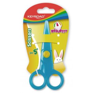 Školní nůžky KEYROAD Security, blistr, mix barev 