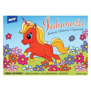Omalovánka A5 Jednorožci 